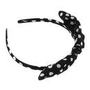 Lovely Rabbit Ear White Polka Dot Bowknot Bow Design Alice Headband Head wr K5E7
