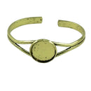 4pcs/lot 20mm Round Bangle Bracelet Blank Tray Cabochon Cameo Base Bezel
