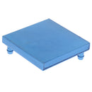 Aluminum Water Cooling Block Up for CPU Graphics Radiator Heatsink 80x80mm Blue