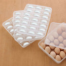2pcs 21 Grid Fresh-keeping Plastic Storage Box Single Layer Dumpling Sushi Box