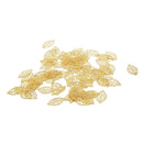 300pcs/ Lot Filigree Tree Leaf Pendant DIY Findings Hollow Cut Mix Color