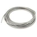 5mm Dia Steel PVC Coated, Flexible Wire Rope Cable 10 Meters Transparent +