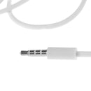 White 1M 3.5mm Male to Female Jack Stereo Audio Headphone Extension Cable JR