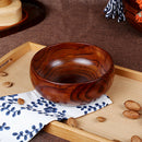 Wood Small Bowl Food Rice Serving Soup Dining Kitchen Salad New 17.5x7cm