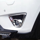 Chrome Front Fog Light Lamp Cover Trim Frame Auto Decoration Cover For Mazd