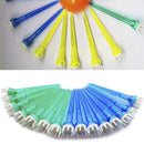 50pcs Mixed Color Plastic Crown Shape Claw Cushion Top Golf Tees 78mm  ME