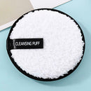 Soft Makeup Remover Puff Sponge Face Cleansing Powder Puff Pads (White)