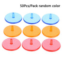 50pcs transparent plastic golf ball mark position markers 0.94" golf ball.Jâ„–[