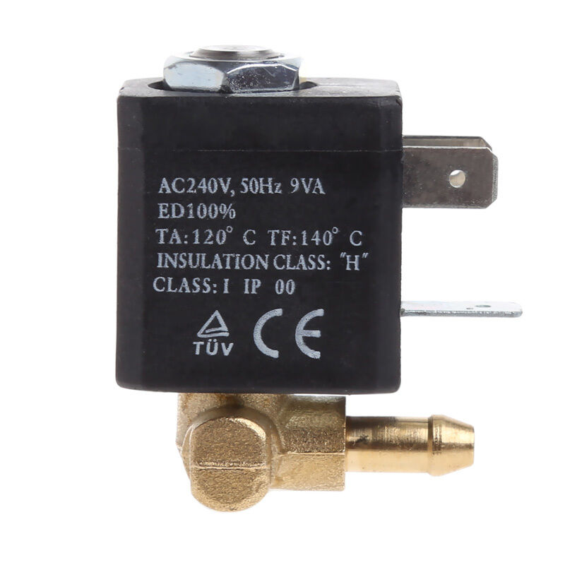 Cannula N/C AC 230V G1/8" Brass Steam Air Generator Solenoid Valve Water Coffee