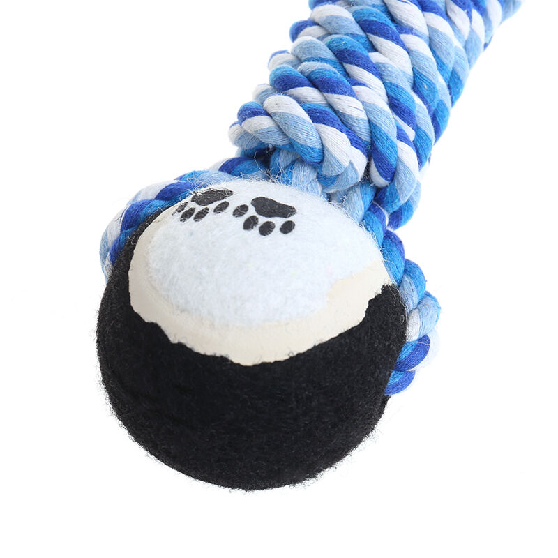 Creative Dog Pet Chew Toys Dog Clean Teeth Training Tool Woven Dumbbell Rope