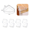 12pcs Transparent Corner Cushions Soft Protectors Clear Guard F. Desk Table Edge