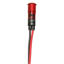 8mm Car Boat Van LED Indicator Pilot Dash Dashboard Panel Warning Light Lamp Red