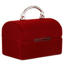 Jewelery Box Display Case for Ring Earrings Box Organizer - Red R5B2