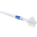 Double Side Denture Brush Ultra Soft Bristle Head False Teeth Toothbrush Oral Nw