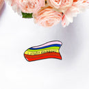 Women Men Rainbow Colorful Brooch Enamel Clothes Badge Collar Lapel Pin (1) A