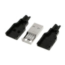 10Pieces USB Type-A 4-pin Male Plug Connector Adapter Jack Plastic Cover
