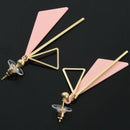 Pink On Earrings None Pierced Ear Cuff e Geometric Irregular I4R8