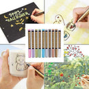 10Pcs/set Metallic Marker Colors Pens, Metal Art T Permanent Delicate