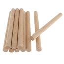 10Pcs Wood Dowel Rod - Wooden Dowels - 17mm Thin Wooden Dowels for Crafts - Wood