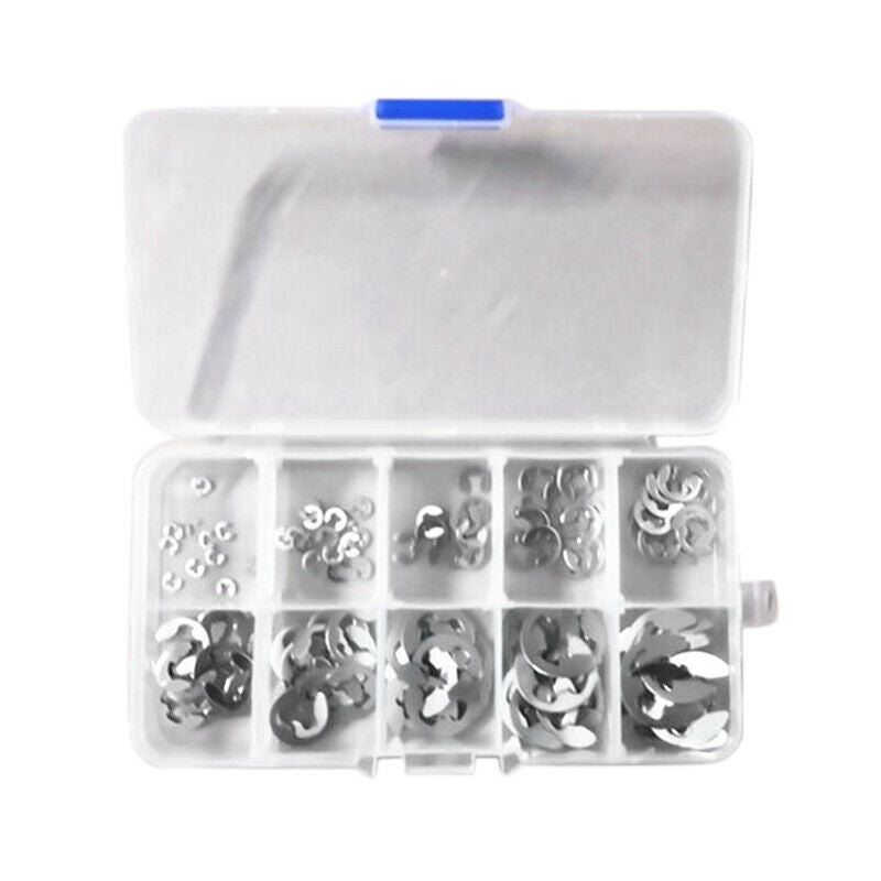 5X(120Pcs/Lot 304 Stainless Steel Stainless Steel E Clip Washer assortment H7G5)