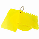 3x Plastic Dough Icing Fondant Scraper Plain Smooth Jagged Edge Cake DecoratinOZ