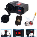Waterproof Dual USB Motorcycle Cigarette Lighter Socket Outlet Scooter ATV  S6W8