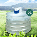 5L FoldableTelescopic Water Bladder Bucket Bag Camping Climbing Hiking Po IIV