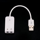 USB 7.1 Sound Card External Independent Computer Desktop With Cable Free DriveJR
