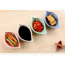 Leaves Shape Baby Kids Dish Bowl Wheat Straw Soy Sauce Dish Rice Bowl Plate G3E6