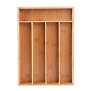Bamboo Drawer Organizer Silverware Organizer Utensil Holder Cutlery Tray with