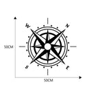 20x20cm 30x30cm 50x50cm NSWE Compass Vinyl Car Stickers Decals Styling Graphics