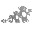 4 Bear Flag Metal Cutting Dies Scrapbooking Stencils DIY Embossing Folder