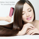 Yellow Lotus +Pig hair Handle Hair Brush Hard Boar Bristle Combs for Men Wo