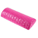 2pcs/set Leather Nail Art Pillow+Arm Rest Pad Cushion for Manicure(Rose Red