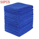 50X Microfiber Cleaning Cloth Blue Towel Set for Car Polishing Auto Det 30x P2K7