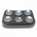 Universal Custom Chopper Rectangular Pillion Passenger Pad Seat 6Suction Cup