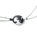 1 Pair Stainless Steel Yin Yang Cat Puzzle Piece