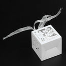 50pcs/Pack DIY Bride and Bridegroom Candy Gift Box with RibbonCut Wedding P