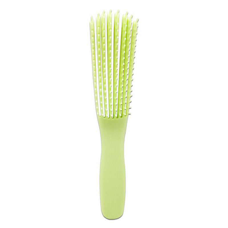 Eight-Claw Comb ABS Hair Curly Fluffy Massage Octopus Ribs Comb (Jade) A