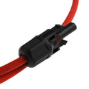 1Pair 2.5mm*1M MC4 Solar Cables Connector Plug Black Red Parallel Extend Cabl-
