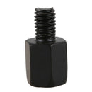 2 PCS motorcycle MIRROR ADAPTORS CONVERTS CLOCKWISE 8MM TO 10MM BLACK