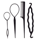 4pcs Hair Stick Styling Tools Set Pull Hair Pins Big Headwear Accessories A