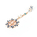 Style Fashion Star Sun Moon Rhinestone Crystal Stud Dangle Pretty Earrings JR