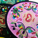 5Pcs Chinese Traditional Style Embroidered Cloth Coaster Tea Coffee Cup Pot N8M8