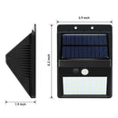 4 Pack Split Solar Lights Outdoor Waterproof Motion Sensor Wall Light 20 Le