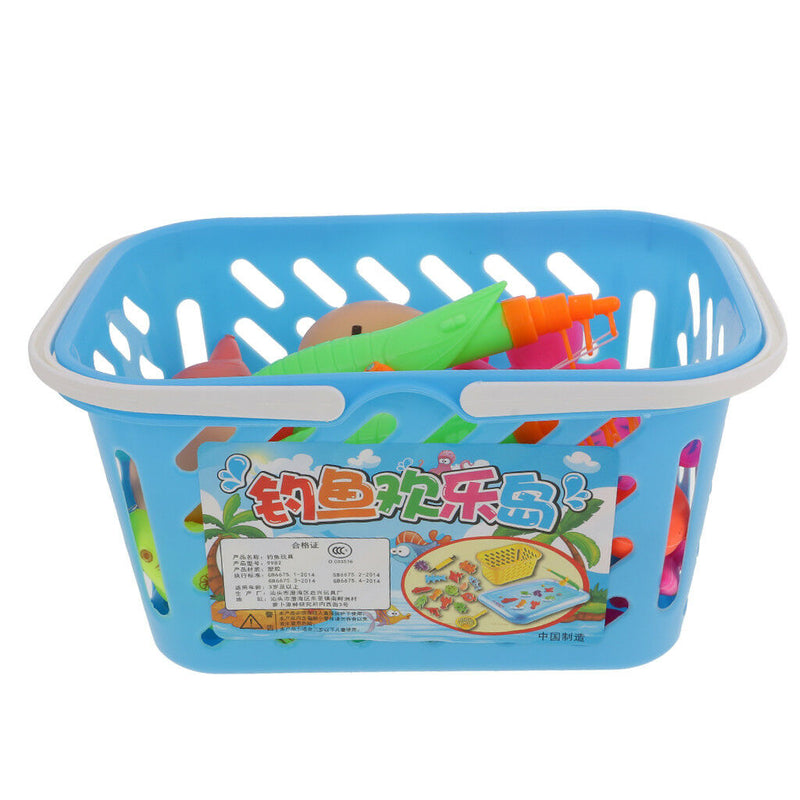 38Pcs Educational   Game Magnetic Fishing Pole Rod Interactive Kid Toys