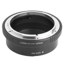 Black Adapter Lens Assembly for FD FL A Camera Without Mirror EOS M