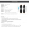 2 Pairs Replacement Propellers Prop Orange Stripes for DJI Mavic Mini 2