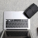 Wool Fiber Power Bank Storage Bag Mini Sofe Felt Pouch For Data Cable Mouse I7R8