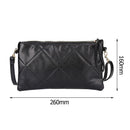 Black Rhombus Cosmetic Bag Large PU Zipper Handbag for Travel Makeup Tools